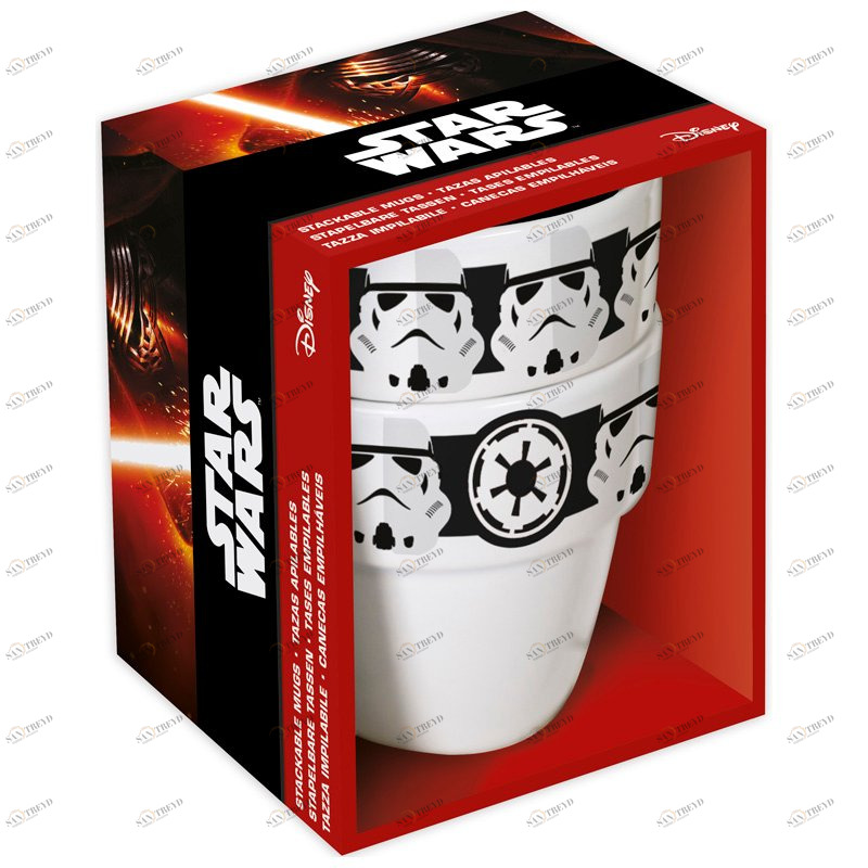 Набор детской керамической посуды "Звездные войны" (две кружки), 250 мл STOR ЗВЕЗДНЫЕ ВОЙНЫ 335857 Белый Santreyd 