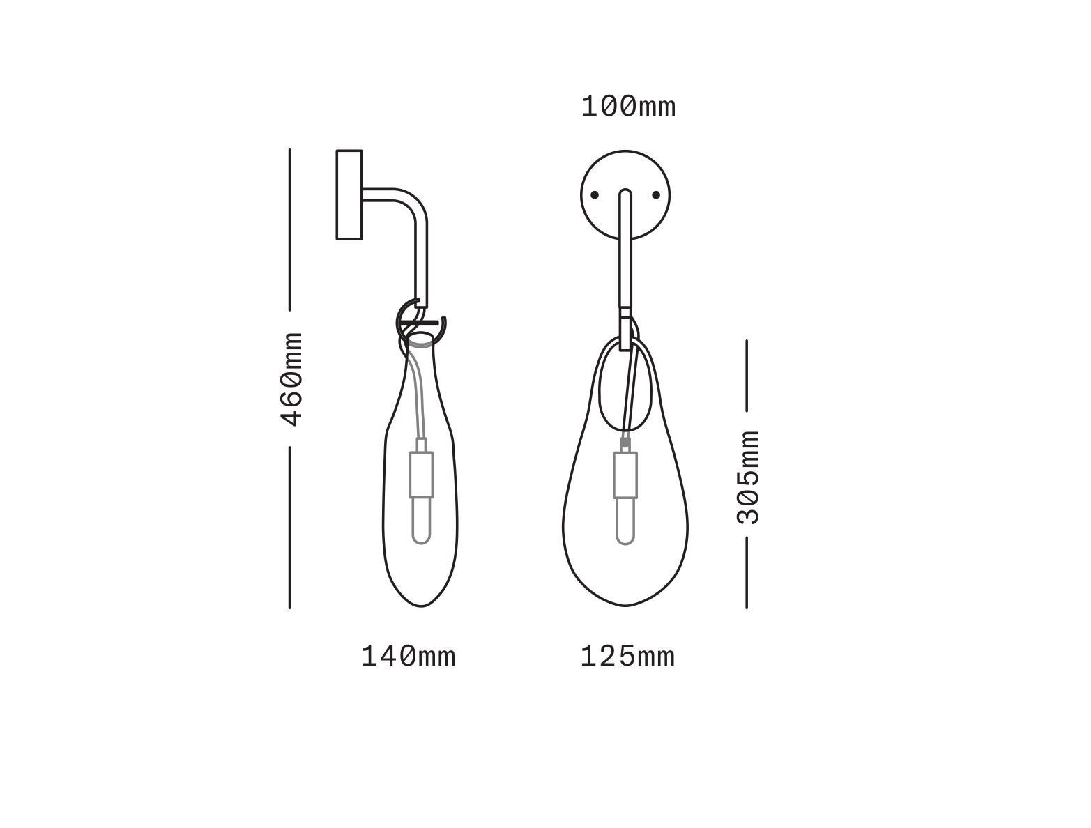Выдувное стекло светодиодный настенный светильник SkLO Hold ARCH-00147630 - Вид №15