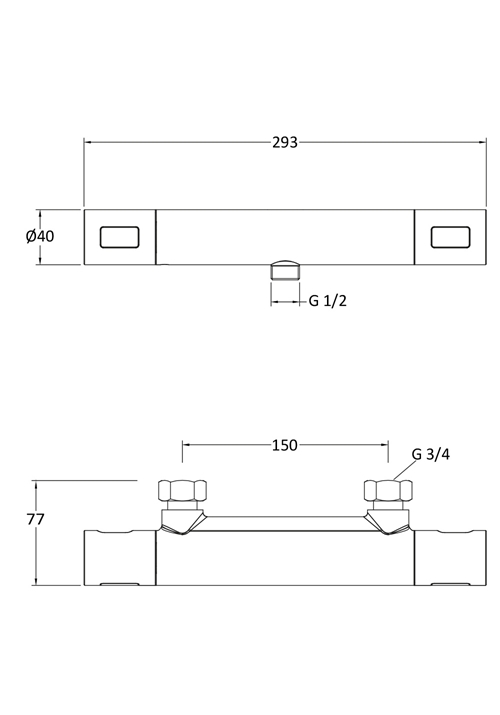 1381736 Смеситель Для Душа Round 150Cc Black Mat Hafa  Черный  - Вид №1