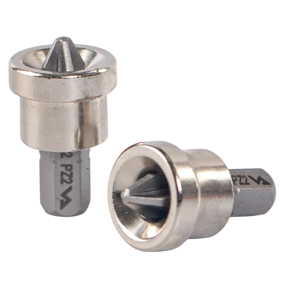 Магнитная бита Vira PZ2 с ограничителем глубины, 25 мм, 2 шт 89383369 STLM-1574919