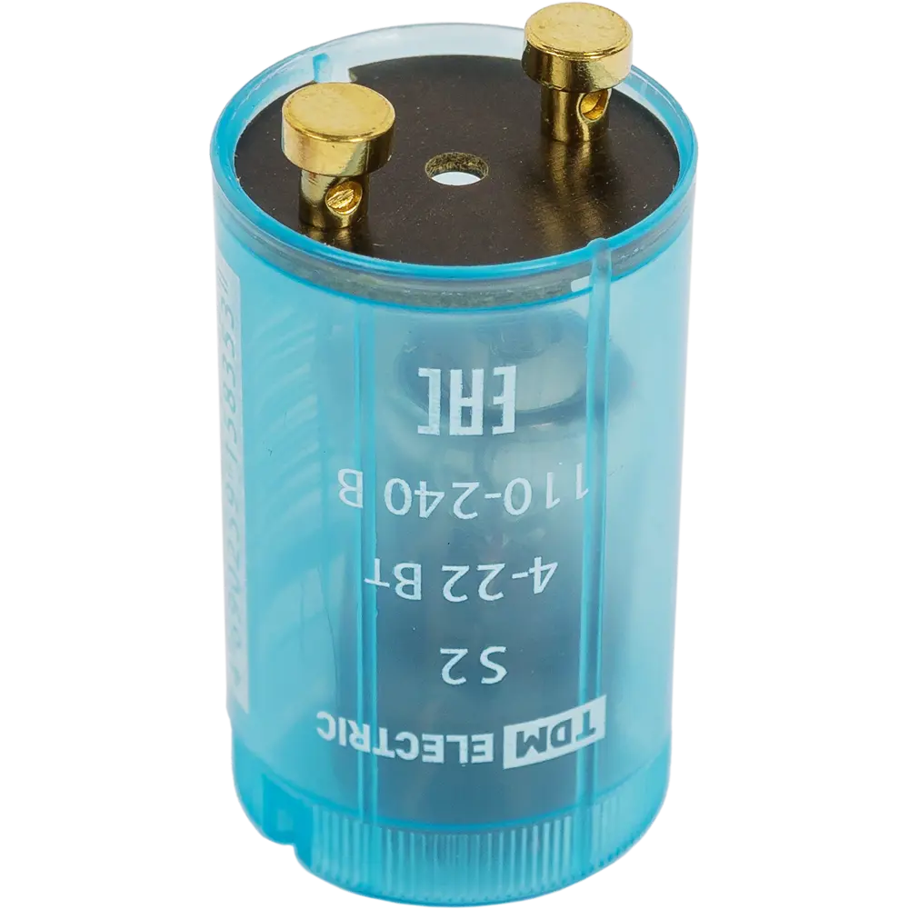 Стартер TDM ELECTRIC S2 для люминесцентных ламп 4-22Вт 14389571 STLM-0004879