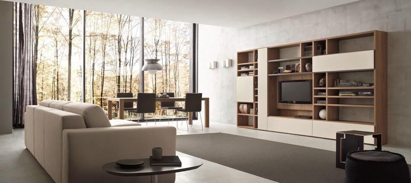 Dall'Agnese Стенка из орехового дерева с подставкой под телевизор Speed sun-id-1475196 - Вид №1