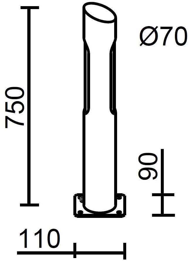 Brillamenti Светодиодный столб из нержавеющей стали Pole / porto rotondo / ceppo sun-id-1482902 - Вид №4