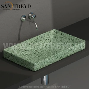 B6R61GV Встроенная раковина под столешницу прямоугольная Ceramica Globo T-EDGE