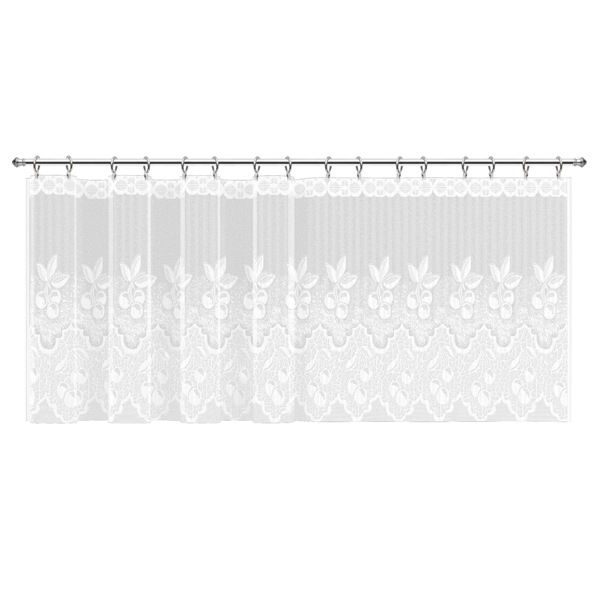 14201356 Занавеска «Ягода», 145х70 см, цвет белый Santreyd 