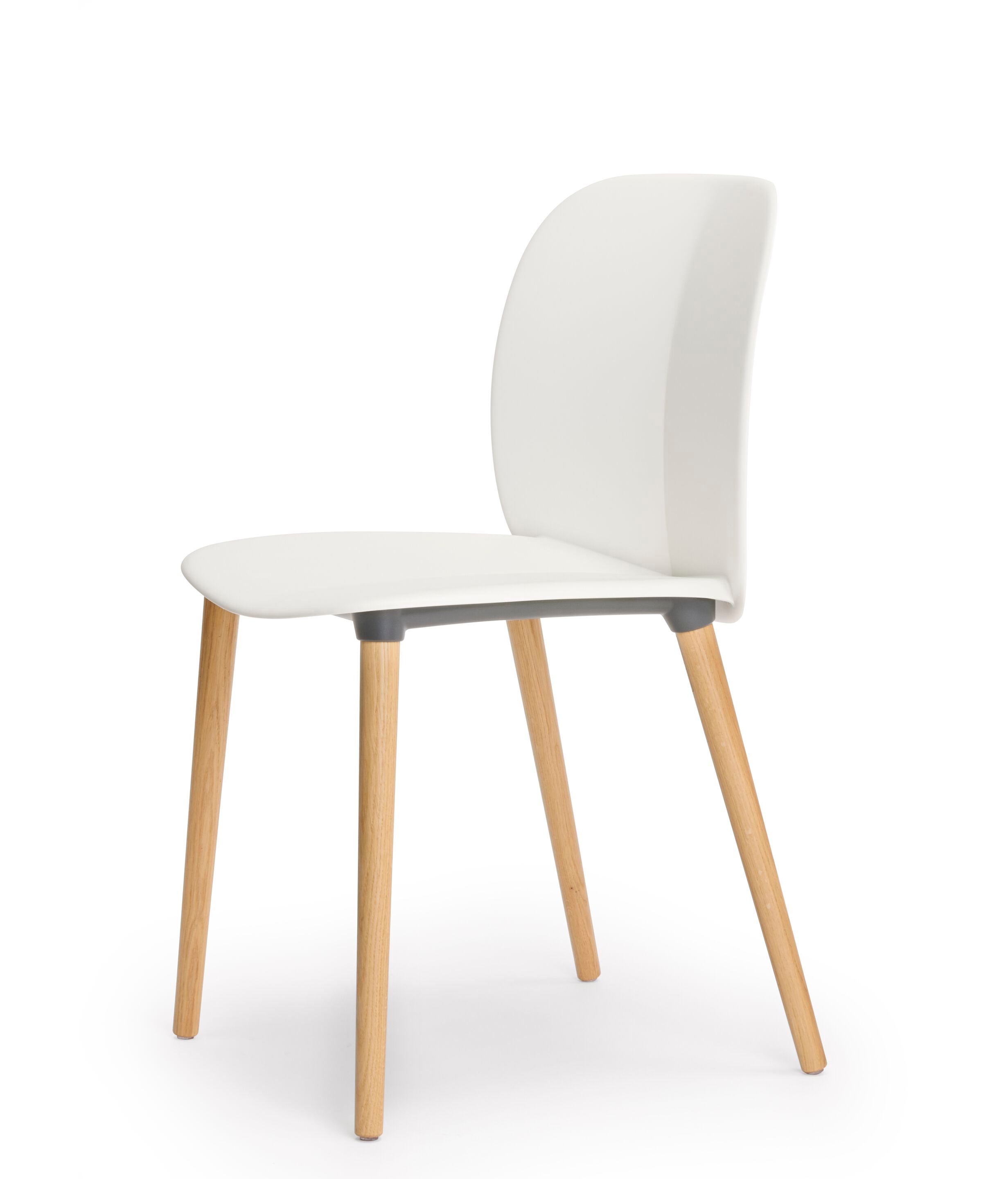 Рециркулированный пластиковый стул с деревянными ножками S-CAB Mentha ARCH-00144796 - Вид №10