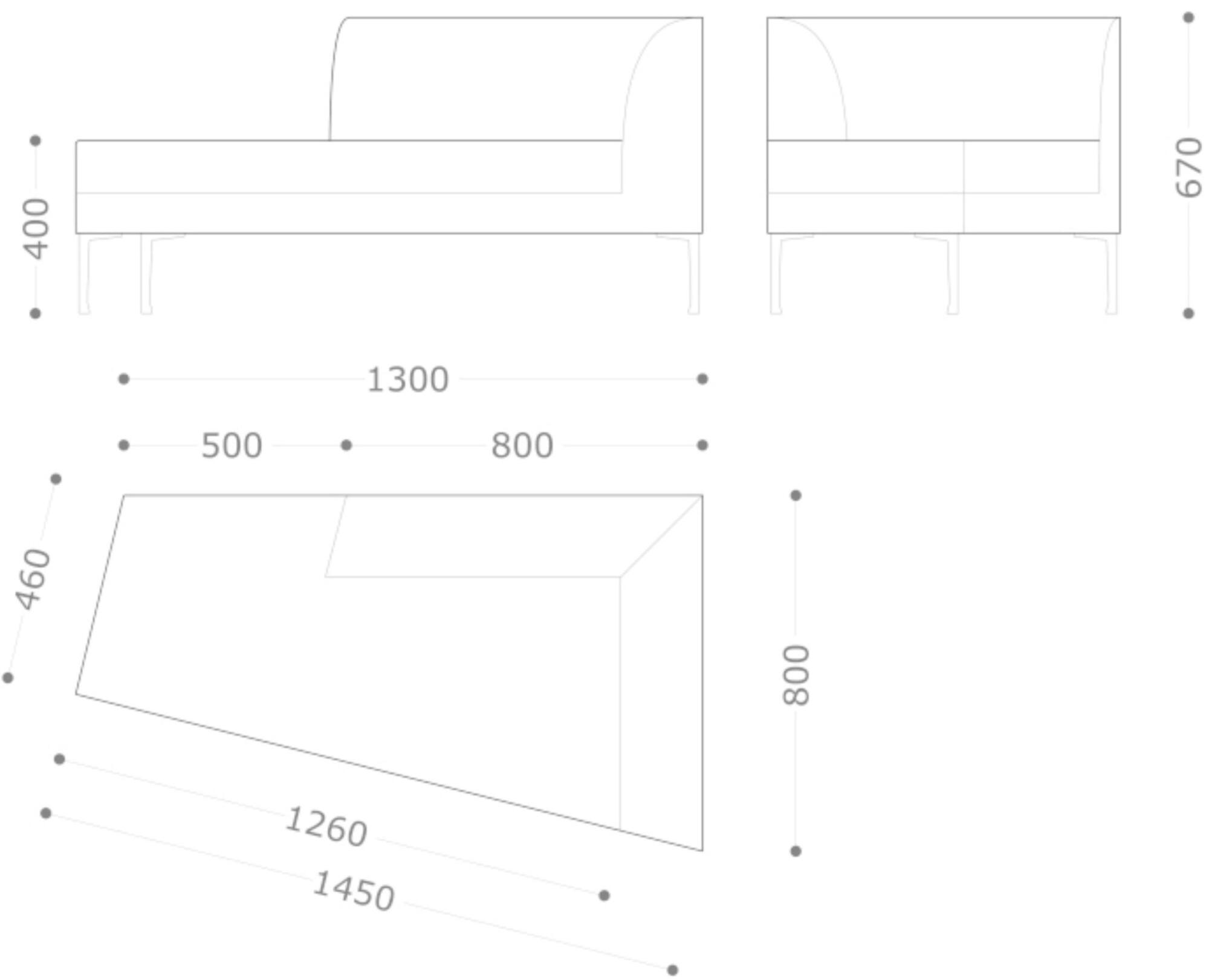 VAGHI Мягкая кушетка Alias moduli As2d/as2s - Вид №6