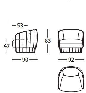 Sancal Кресло из ткани с подлокотниками Tonella sun-id-1516655 - Вид №19