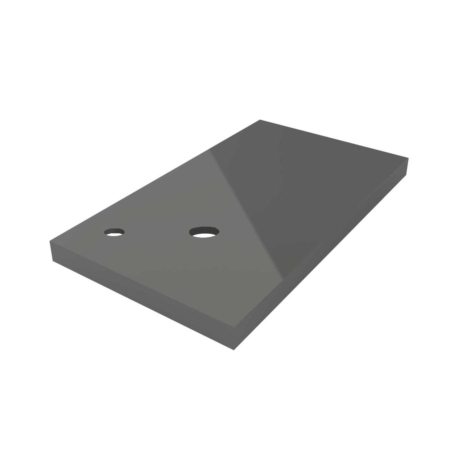 23166 SALGAR Столешница механизированная до 1000 GLOSS GREY 50 мм Глянцевый серый 