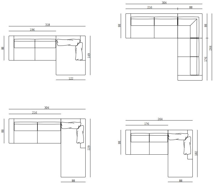 Dall'Agnese Модульный тканевый диван sun-id-1359310 - Вид №2
