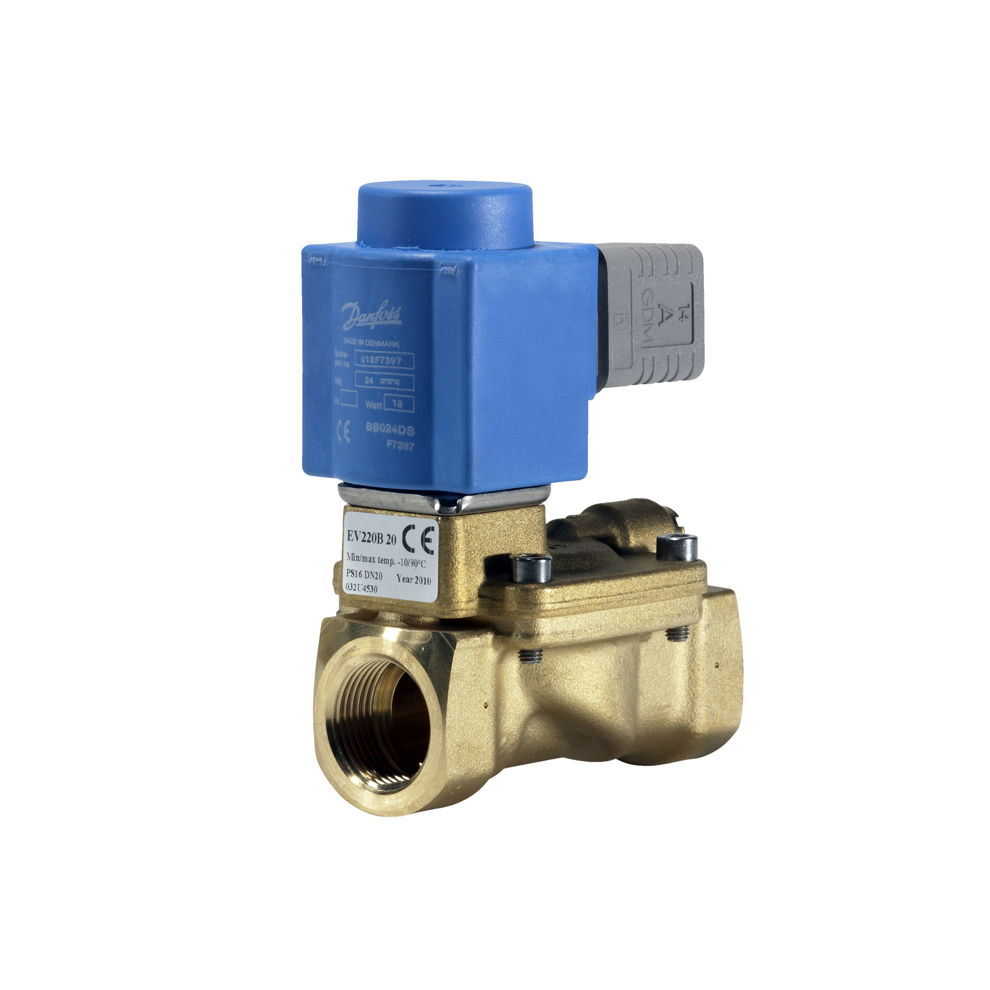 Danfoss EV220B — двухходовые электромагнитные клапаны для общей промышленности Клапан электромагнитный EV220B с кат. 032U460431  - Вид №33