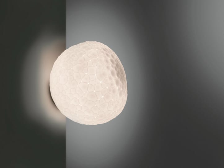 Настенный светильник / потолочный светильник из дутого стекла Artemide метеорит ARCH-00127445