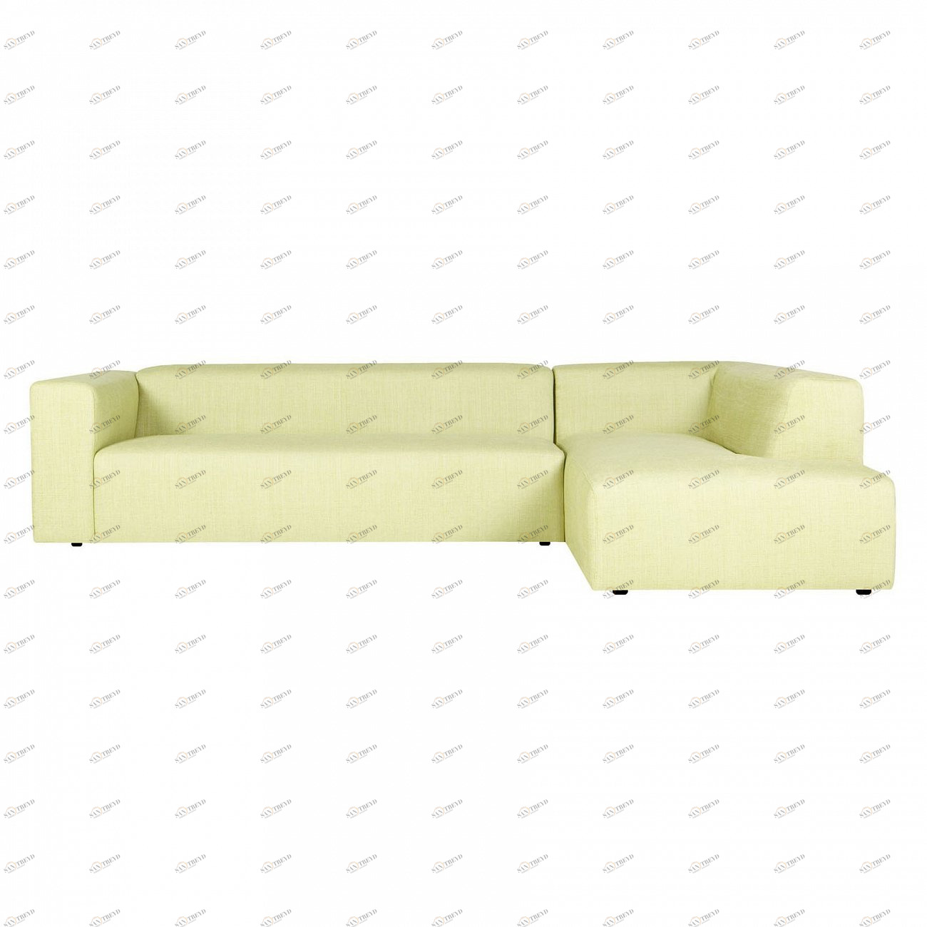 Диван Milano угловой светло-желтый SITS ДИЗАЙНЕРСКИЕ, MILANO 192188 Желтый 