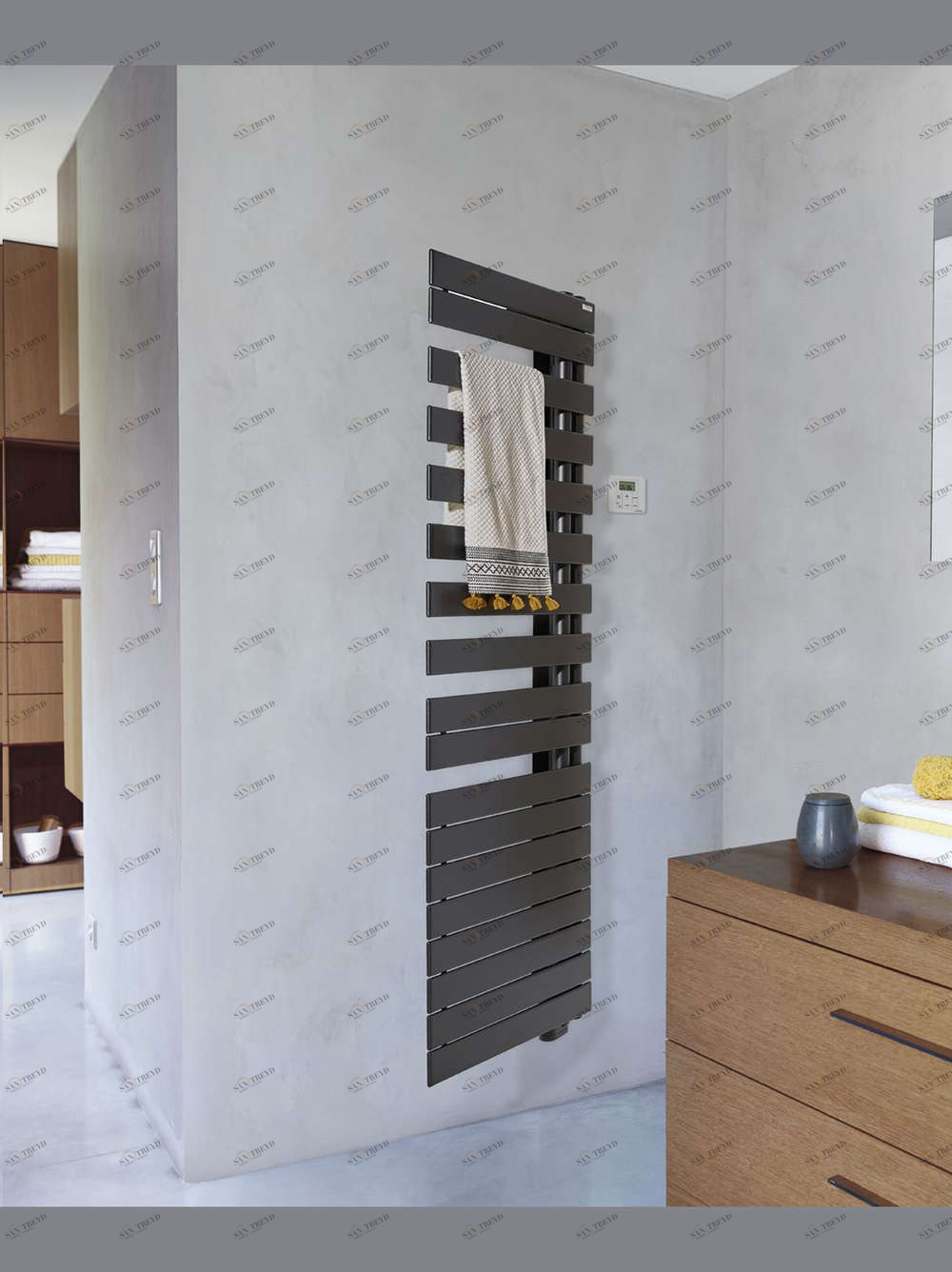 Электрический радиатор TFRT075-055/GF Fassane Spa Twist Droite Acova 1206 