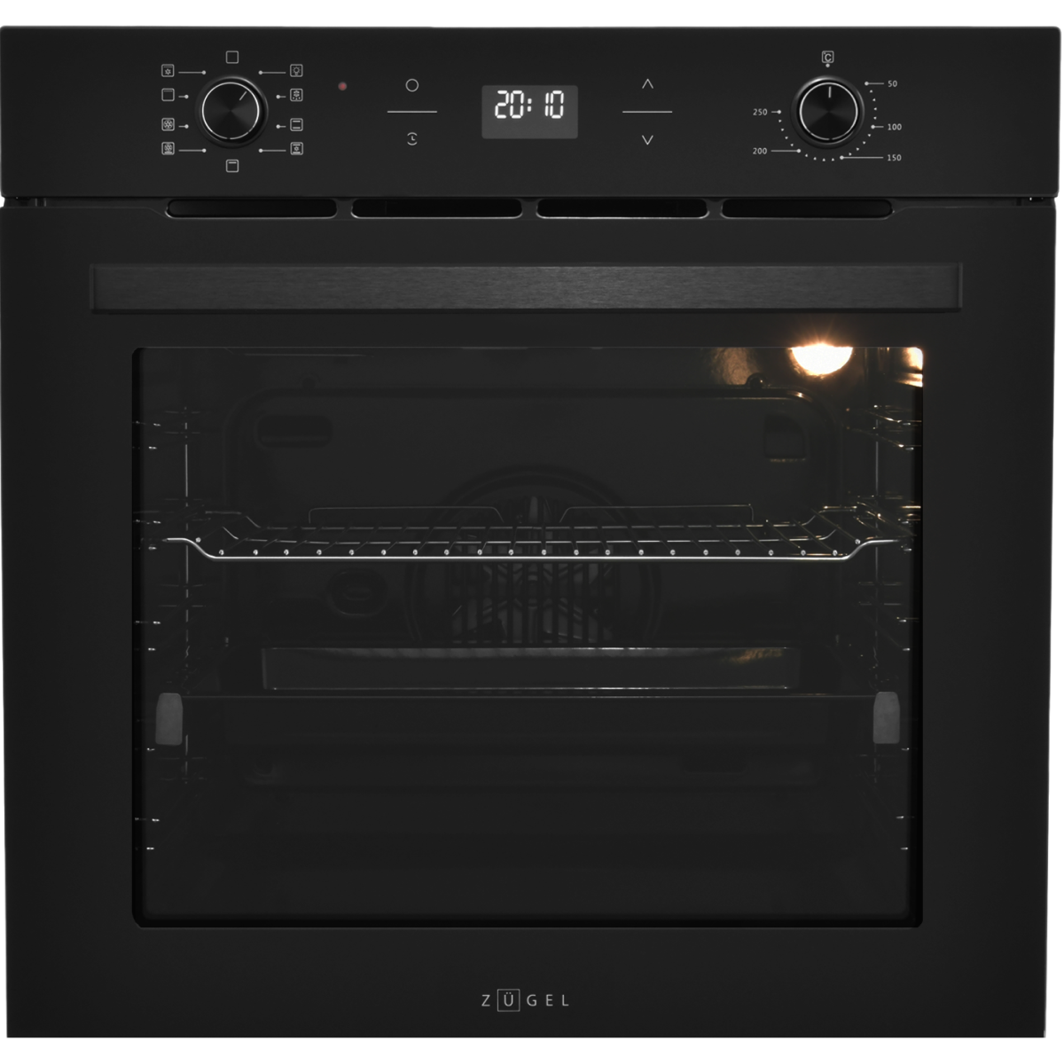 9102962 Электрический духовой шкаф ZUGEL ZOE602B черный STDN-0096931 - Вид №1