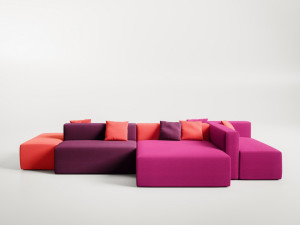 Модульный диван для контрактной ткани