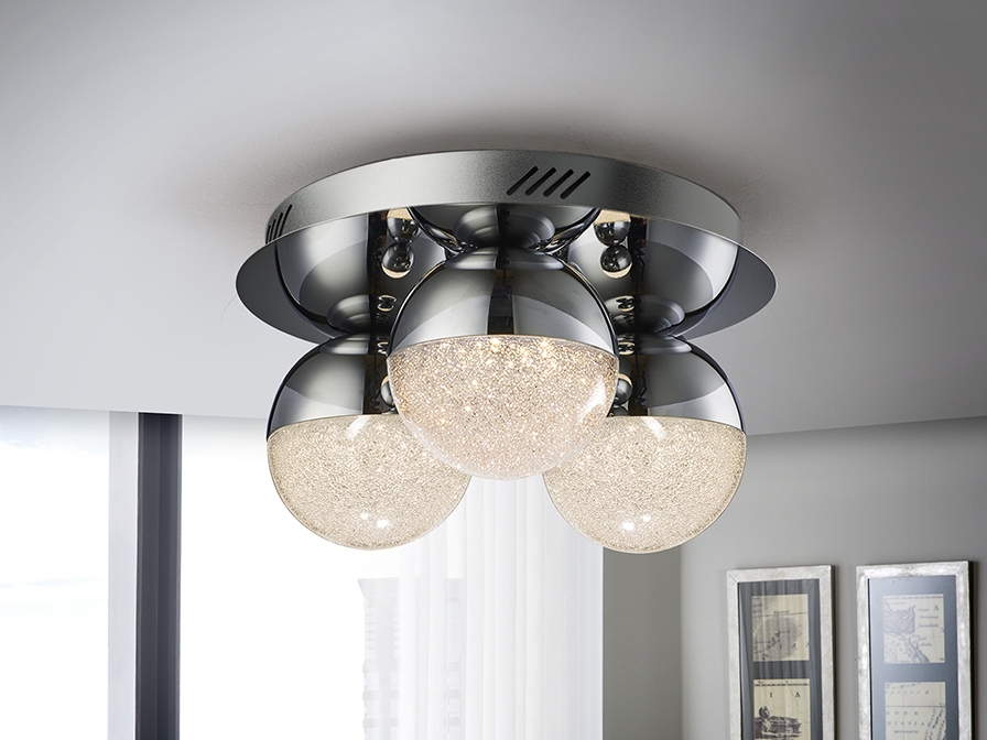 086824 Потолочный светильник 3L Ø30 хром DIM Schuller Sphere - Вид №1