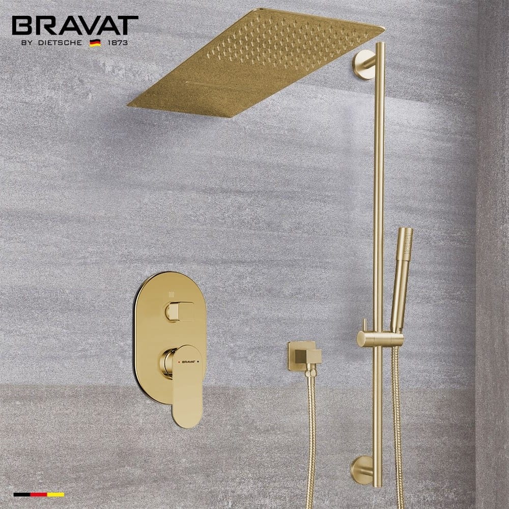 Латунный термостатический набор для душа с душем Fontana Showers FS1072 ARCH-00069246 - Вид №1