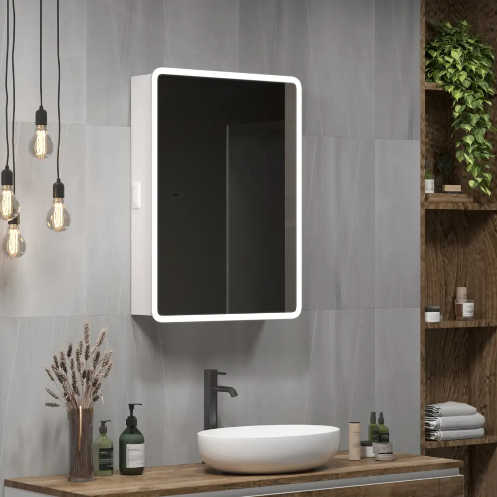 Зеркальный шкаф Santreyd Flash с LED-подсветкой и доводчиком 87893869 Flash LED STLM-0076040 - Вид №7
