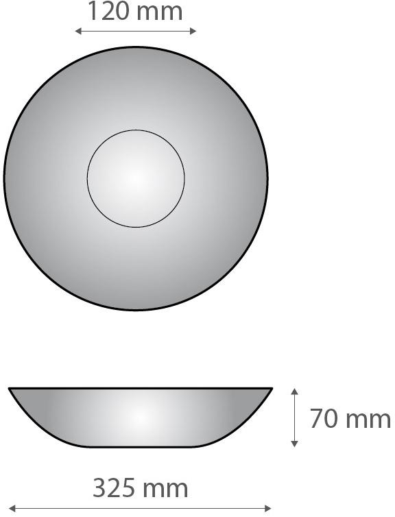 Alumina Декоративная чаша из двнеалюминия Dvne capsule collection D.sf35b15  - Вид №3