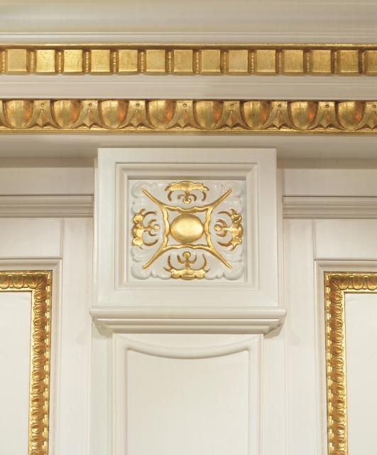 Regency5 Tifernoit Белый лакированный буазери в стиле регентства Soggiorno  - Вид №8