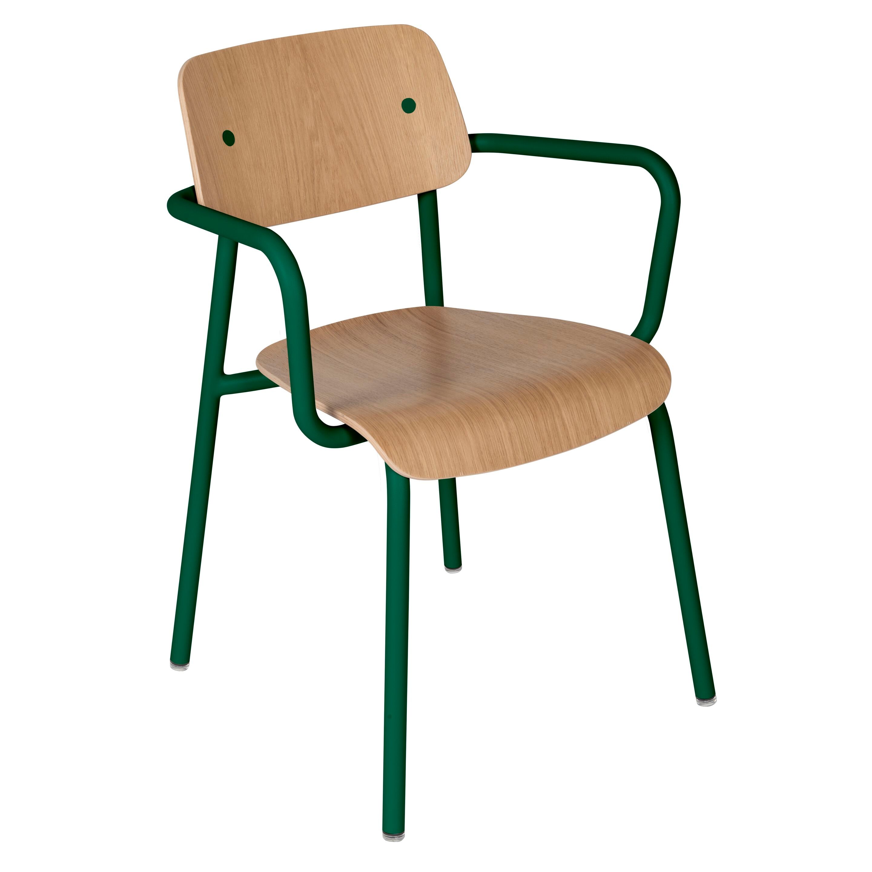 Штабелируемый стул из дуба с подлокотниками Fermob Studie ARCH-00098899 - Вид №24