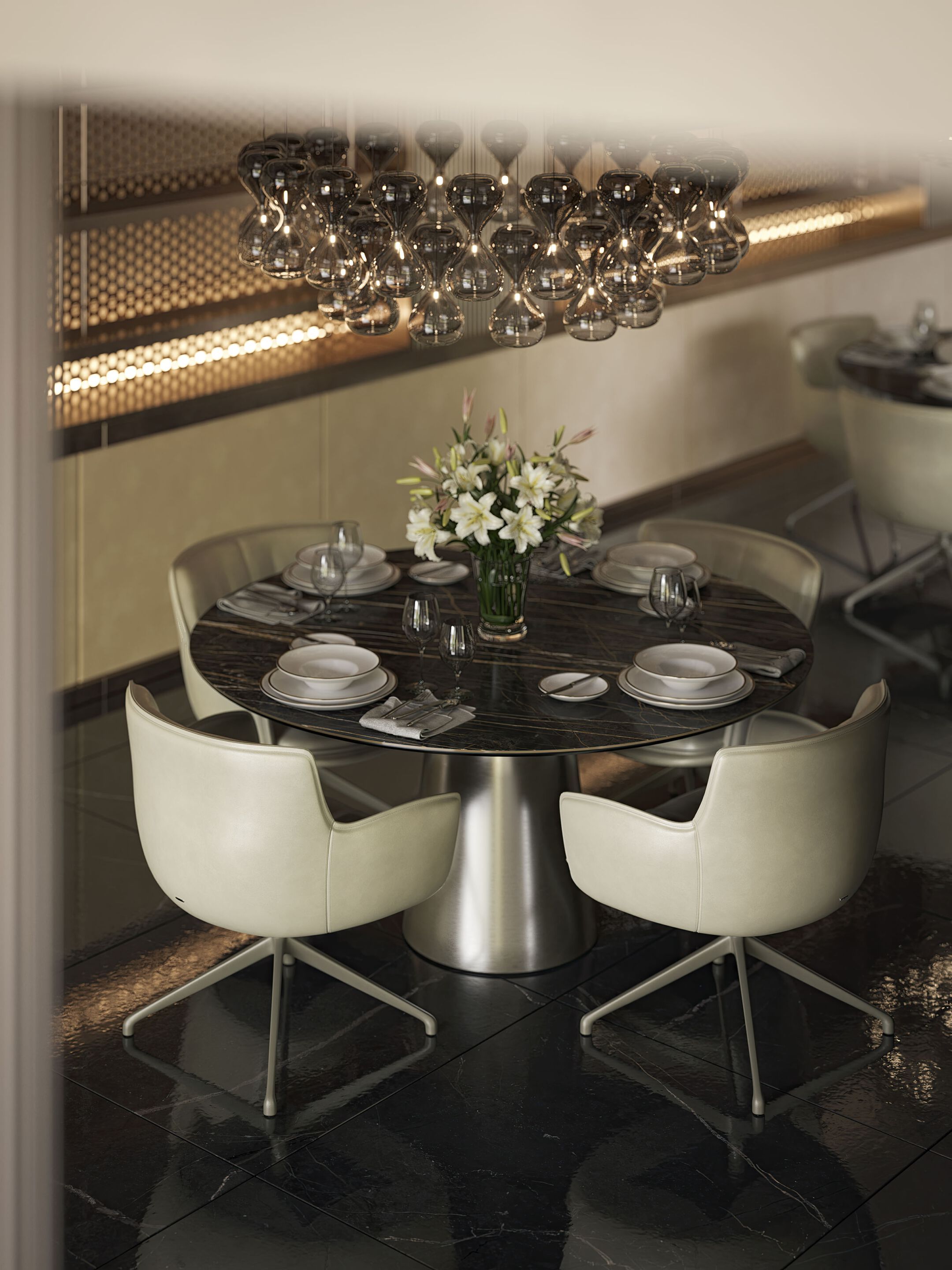 Кожаное вращающееся кресло Cattelan italia Ронда ARCH-00131348 - Вид №5