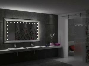 UNICA by Cantoni Прямоугольное настенное деревянное зеркало со встроенной подсветкой Mf