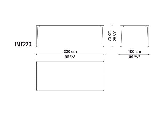 Деревянный прямоугольный стол B&B Italia внутренний мирт ARCH-00131197 - Вид №2