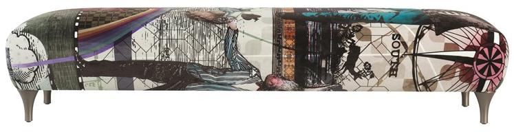 Roche Bobois Прямоугольный пуф из ткани Globe trotter sun-id-1444481 - Вид №3