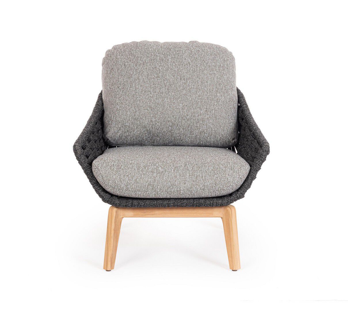 Веревочное и тканевое садовое кресло с подлокотниками BIZZOTTO Tamires ARCH-00119189 - Вид №24