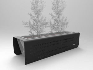 Прямоугольная плантатор из листового металла