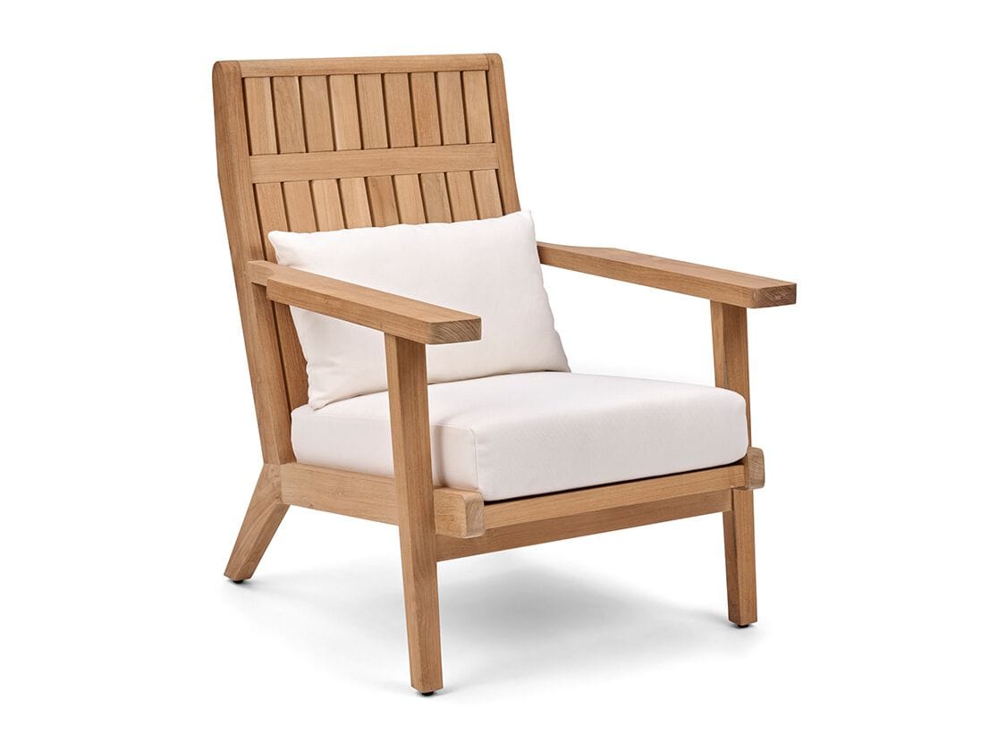 Садовое кресло из тикового дерева с подлокотниками Walters курорт ARCH-00083647