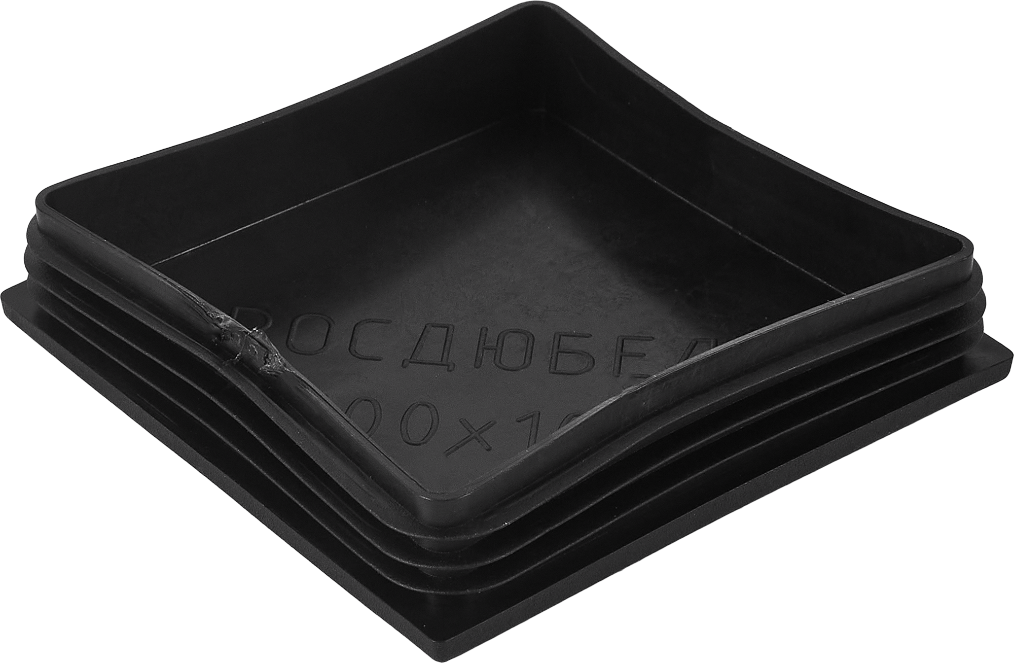 86491594 Заглушка универсальная 100x100 мм полипропилен черный STLM-0069389 Santreyd  - Вид №1