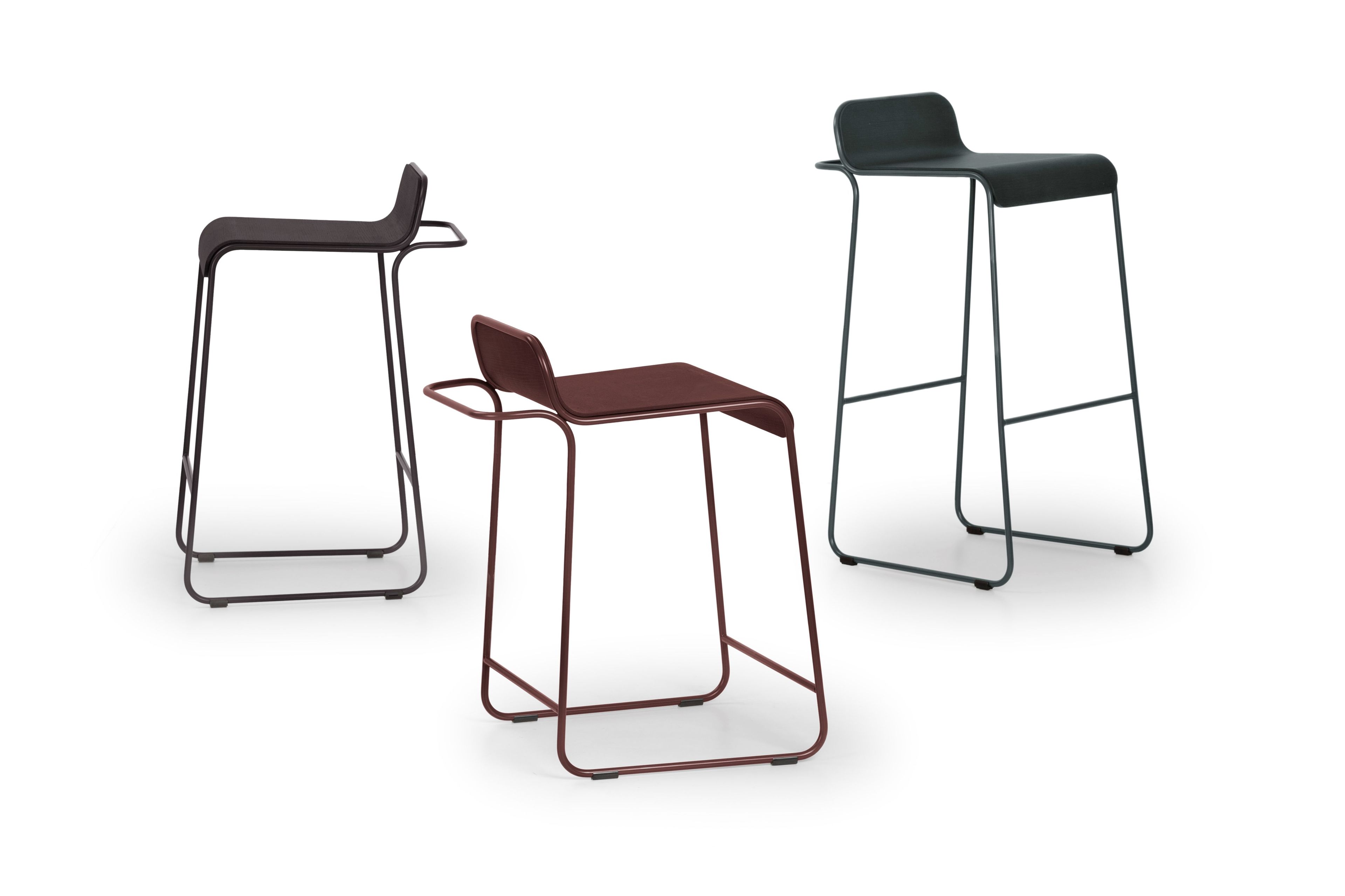 Стальной и деревянный табурет с подставкой для ног True Design Flow ARCH-00057643 - Вид №7