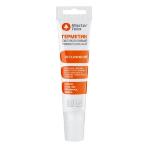 Герметик силиконовый Masterteks универсальный прозрачный 80 мл