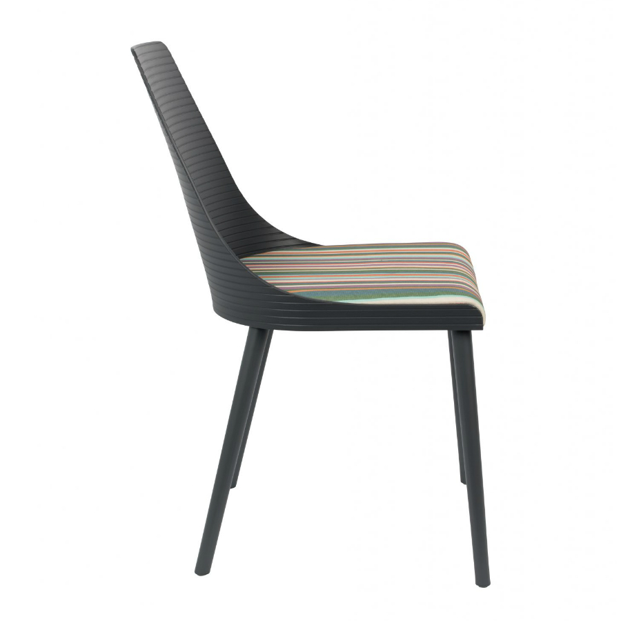 Стул Olivia, темно-серый White Label Living 1100357 - Вид №3