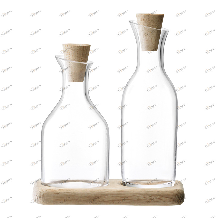 Графин для масла и уксуса на подставке serve, 2 штуки LSA INTERNATIONAL SERVE 00-3863079 Прозрачный 