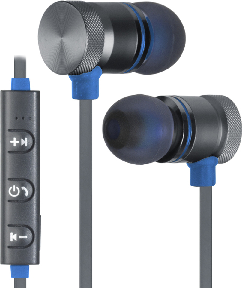 63711 беспроводная гарнитура outfit b710 черный+синий, bluetooth Defender Santreyd 