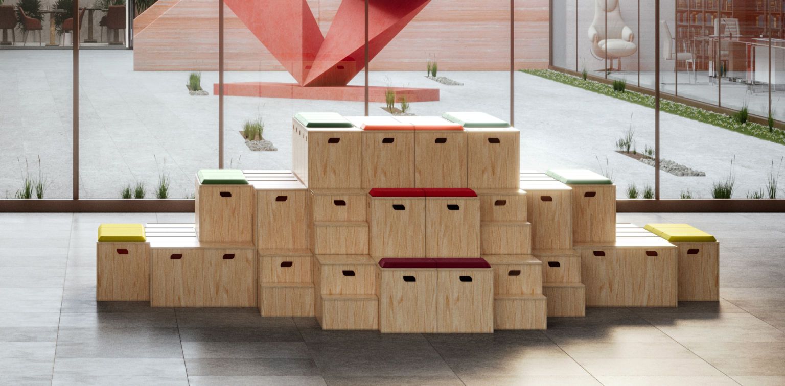 Высокий деревянный стул Bõln Kub ARCH-00066243 - Вид №3