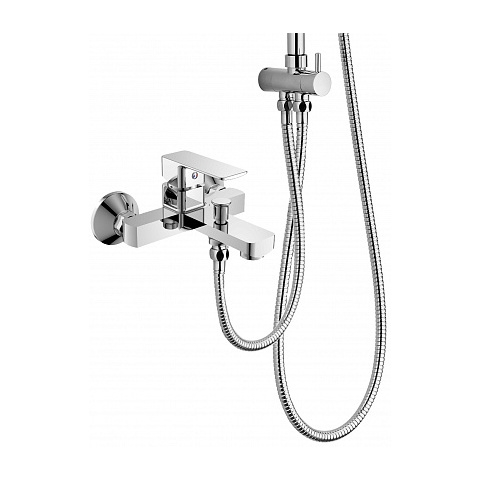 Orange Plito M16-933cr Душевая система в комплекте: смеситель для ванны с изливом; Белый sun-id-1516871 - Вид №1