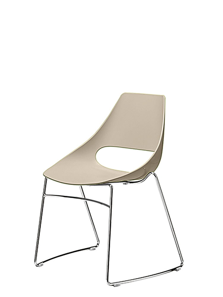 Echo 152 Стул со стальным каркасом салазок и корпусом из технополимера. Et al. Echo - Вид №1