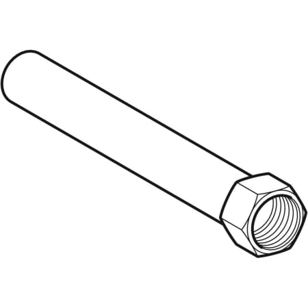 90932 Переходник Geberit Mapress из нержавеющей стали, с внутренней резьбой и гладким концевиком, длинный Geberit  - Вид №1