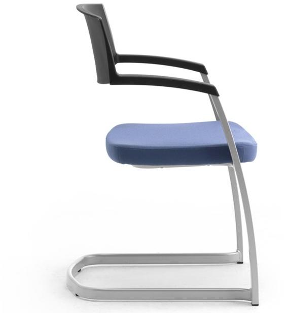 Leyform Консольный стул из стали, ткани и полипропилена  0590  - Вид №2