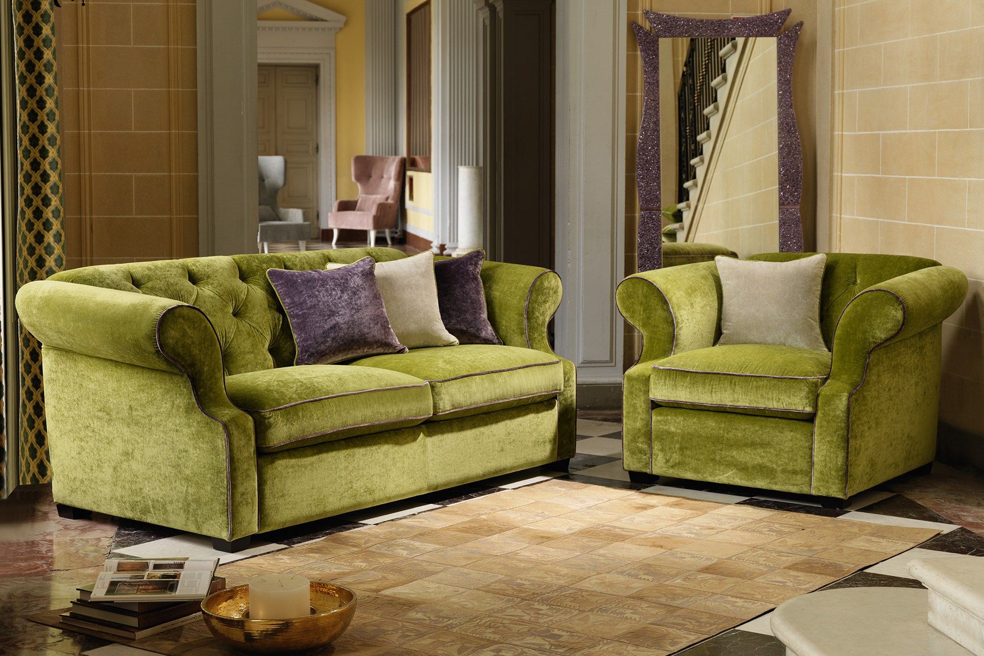 Двуспальный диван-кровать из ткани Domingo Salotti ARCH-00086718 - Вид №3