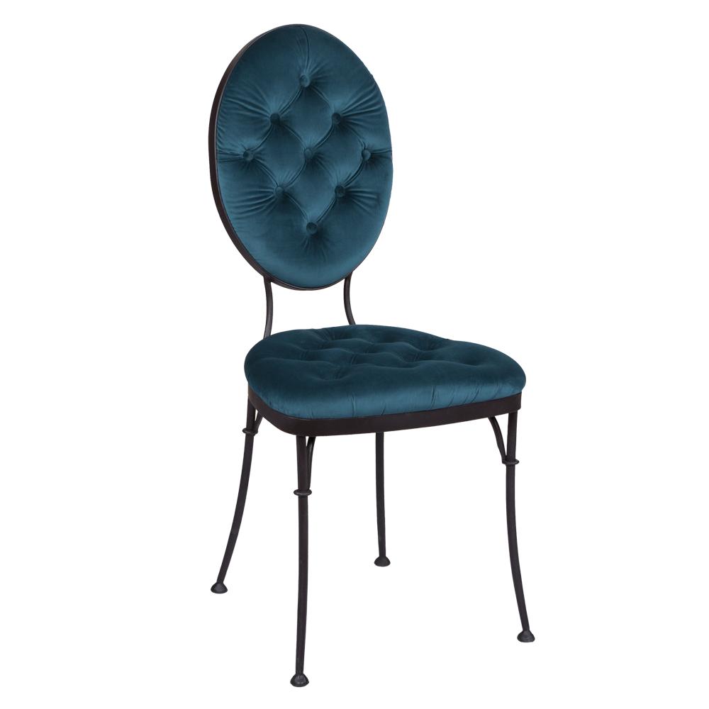 19015 Стул кованый Аделаида Шоколад Амбер Того Лазурь BOGACHO 4627138235621