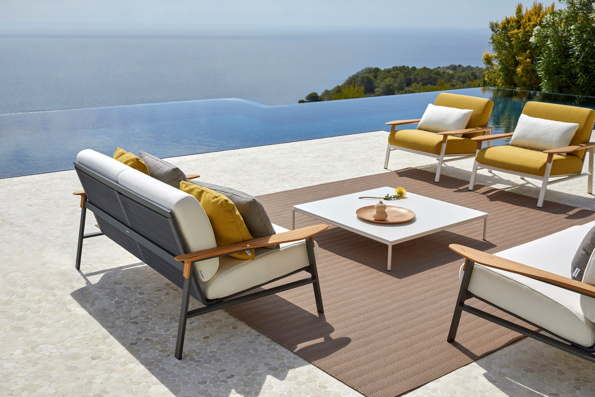 2-местный тканевый садовый диван POINT город ARCH-00061111 - Вид №6