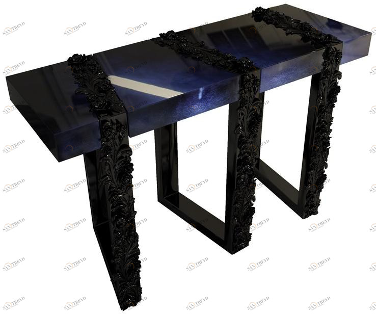 Malabar Лакированная прямоугольная деревянная консоль Figen sun-id-1478270