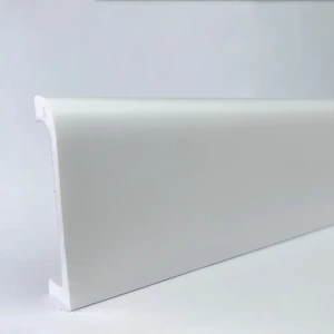 Плинтус Bello Deco 80x19x2000 мм ударопрочный влагостойкий дюрополимер белый жасмин