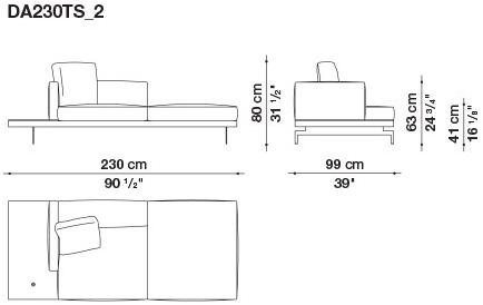 B&B Italia 3-х местный тканевый диван Dock sun-id-1376507 - Вид №123